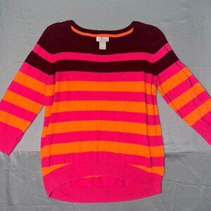 JCPenny Cashmere Stripe Sweater - Size Petite XL